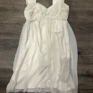 White Flowy Dress
